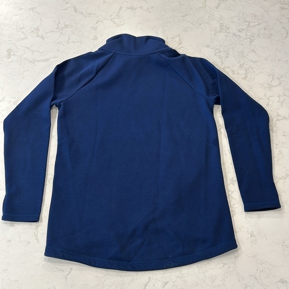 Athleta Cozy Karma Asym Pullover Women’s Medium Navy Blue - Picture 8 of 16